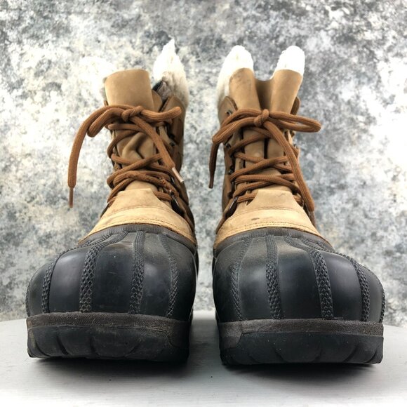 Sorel Women's Size 8 Caribou II Brown Lace-Up Waterproof Sherpa Winter Boots - Picture 2 of 16